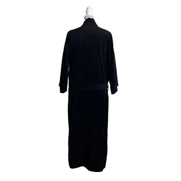 Henry Grethel Men’s Vintage Soft Black Belted Robe PJ OSFM - Picture 5 of 11